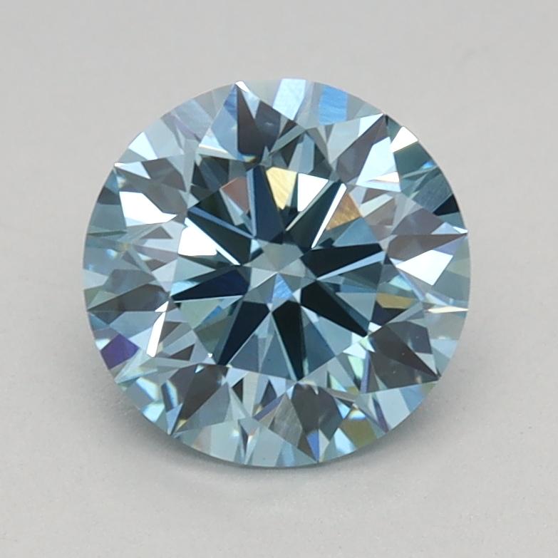 1.01 Ct. Fancy Vivid Blue Round Lab Grown Diamond