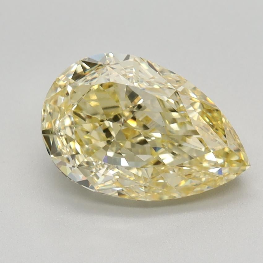 2.11 Ct. Fancy Intense Yellow Pear Lab Grown Diamond