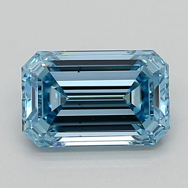 1.93 Ct. Fancy Vivid  Blue Emerald Lab Grown Diamond