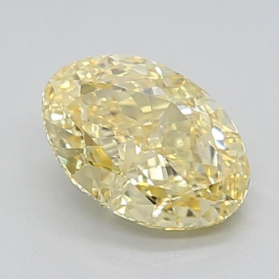 1.20 Ct. Fancy Intense  Yellow Oval Lab Grown Diamond