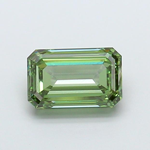 2.83 Ct. Fancy Vivid Green Emerald Lab Grown Diamond
