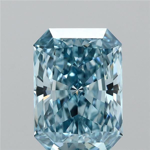 2.39 Ct. Fancy Vivid Blue Radiant Lab Grown Diamond