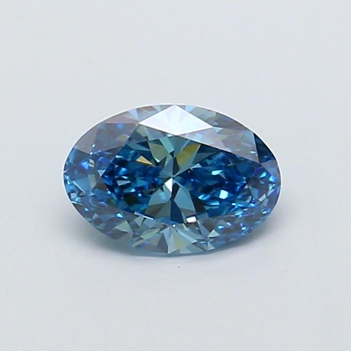 1.00 Ct. Fancy Vivid Blue Oval Lab Grown Diamond