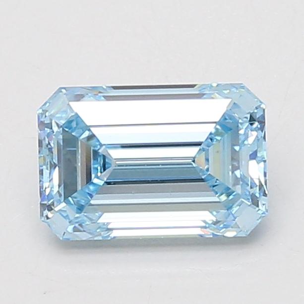 1.52 Ct. Fancy Vivid Blue Emerald Lab Grown Diamond