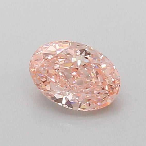 0.59 Ct. Fancy Vivid Pink Oval Lab Grown Diamond