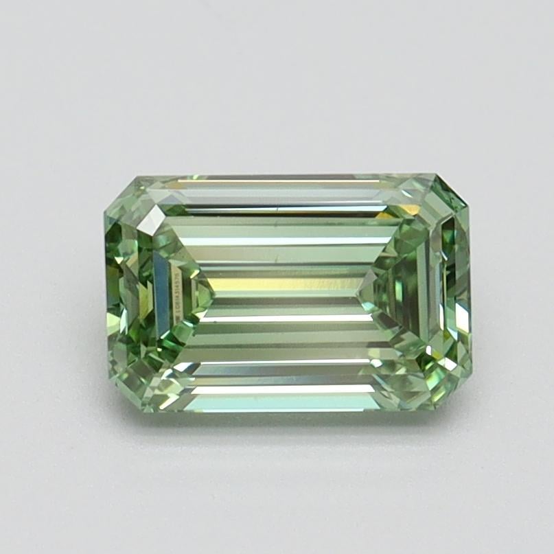 1.02 Ct. Fancy Intense Pacific Green Emerald Lab Grown Diamond