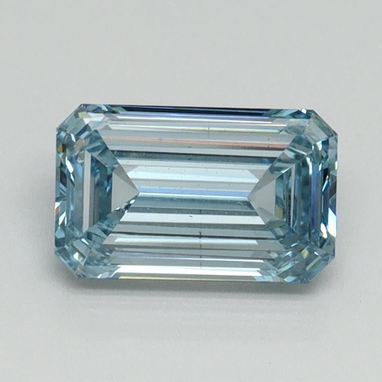 1.02 Ct. Fancy Intense Blue Emerald Lab Grown Diamond