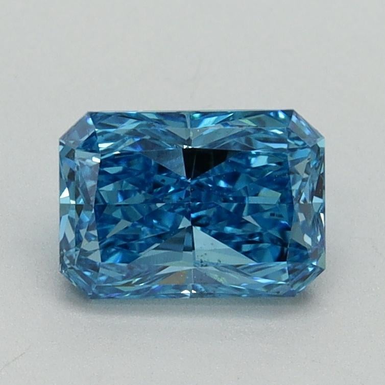 1.03 Ct. Fancy Vivid Blue Radiant Lab Grown Diamond