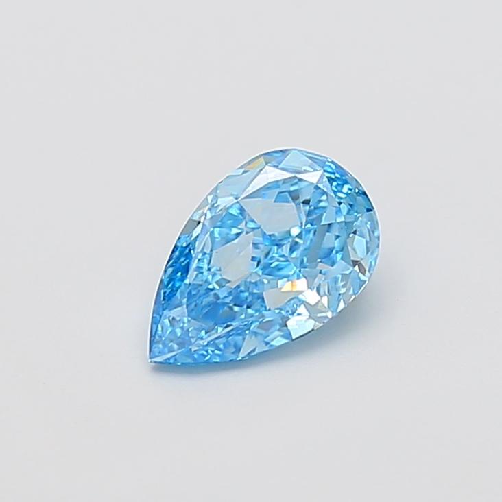 1.12 Ct. Fancy Vivid  Blue Pear Lab Grown Diamond