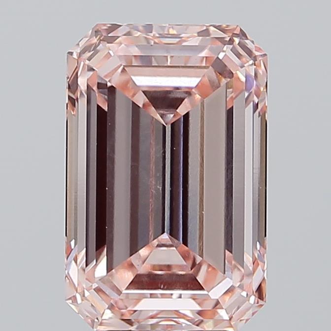 4.81 Ct. Fancy Intense  Pink Emerald Lab Grown Diamond