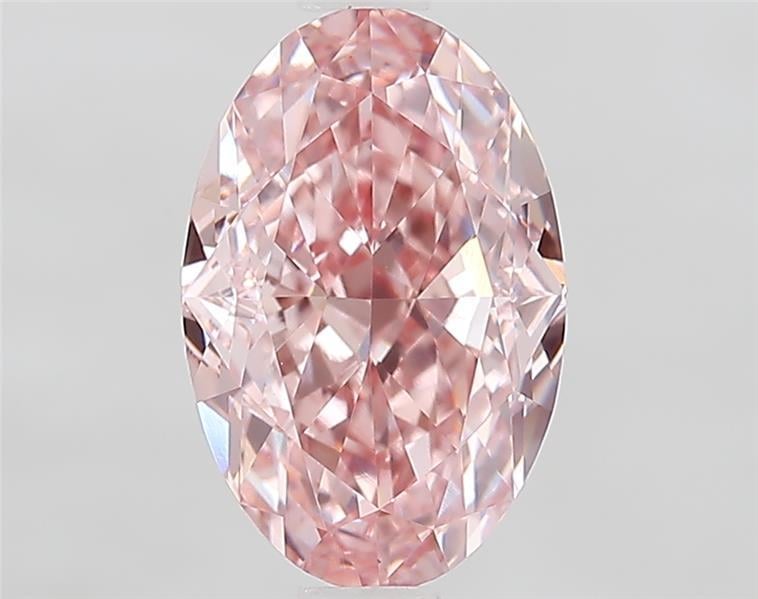 1.70 Ct. Fancy Vivid  Pink Oval Lab Grown Diamond