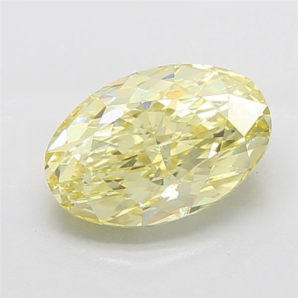 4.11 Ct. Fancy  Yellow Oval Lab Grown Diamond