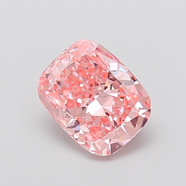 2.50 Ct. Fancy Vivid Pink Cushion Lab Grown Diamond