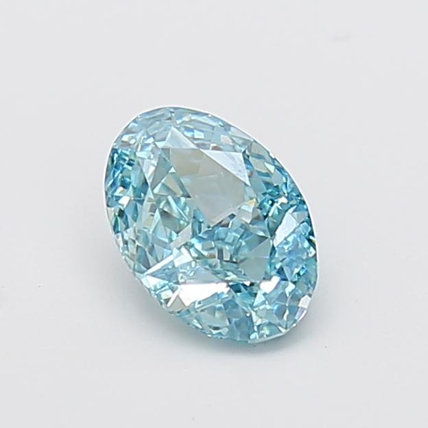 1.30 Ct. Fancy Vivid  Blue Oval Lab Grown Diamond