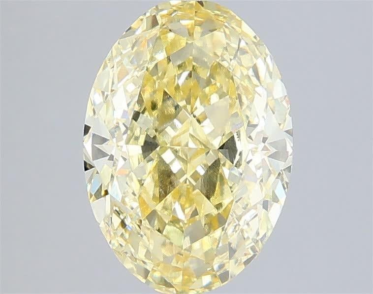 2.52 Ct. Fancy Intense Yellow Oval Lab Grown Diamond
