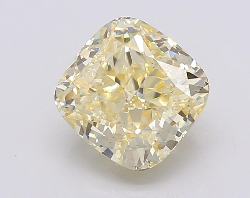 2.52 Ct. Fancy Intense Yellow Cushion Lab Grown Diamond