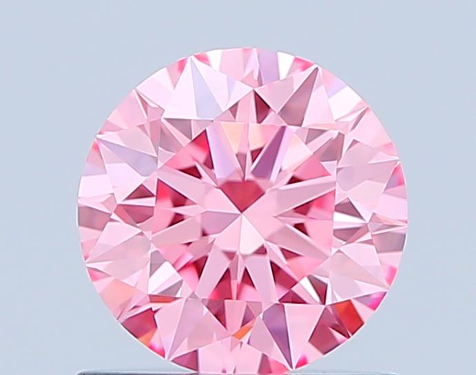 0.80 Ct. Fancy Vivid Pink Round Lab Grown Diamond