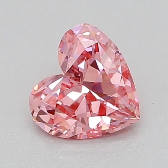 0.29 Ct. Fancy Vivid  Pink Heart Lab Grown Diamond