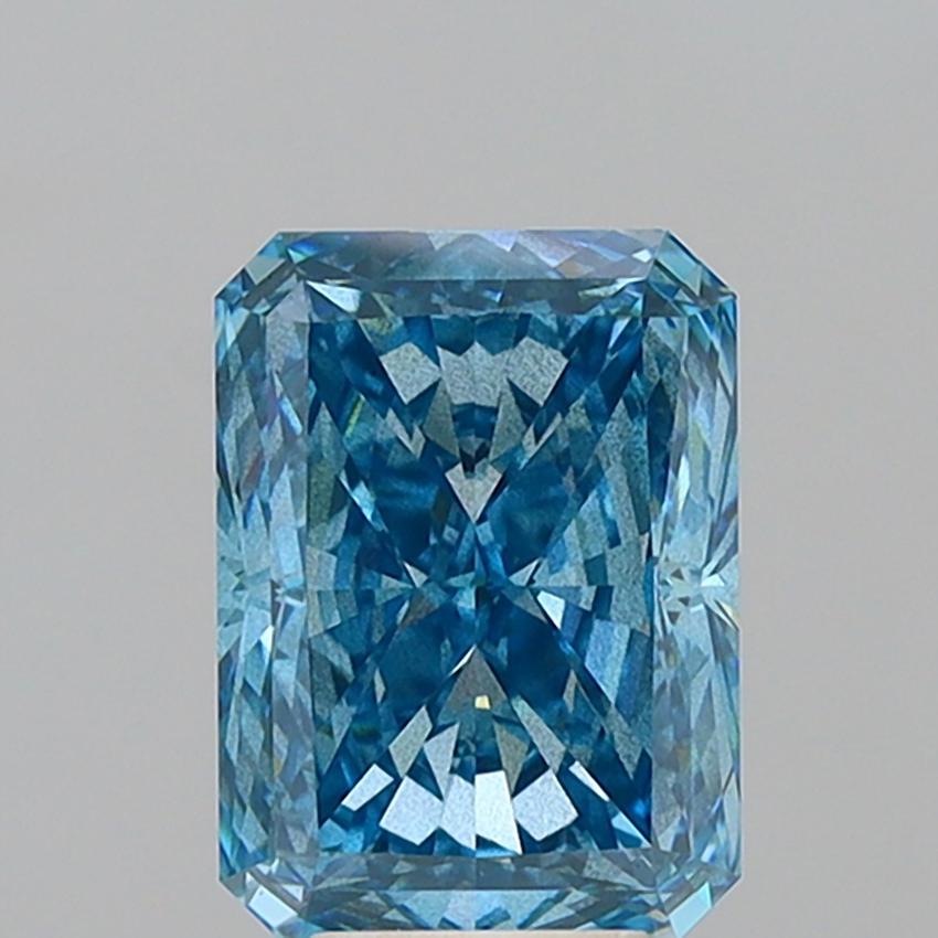 6.03 Ct. Fancy Vivid Blue Radiant Lab Grown Diamond