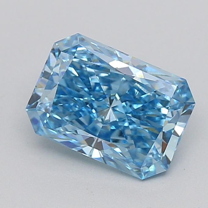 1.57 Ct. Fancy Vivid Blue Radiant Lab Grown Diamond
