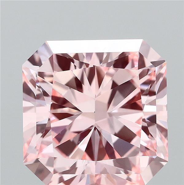 3.30 Ct. Fancy Intense Pink Radiant Lab Grown Diamond
