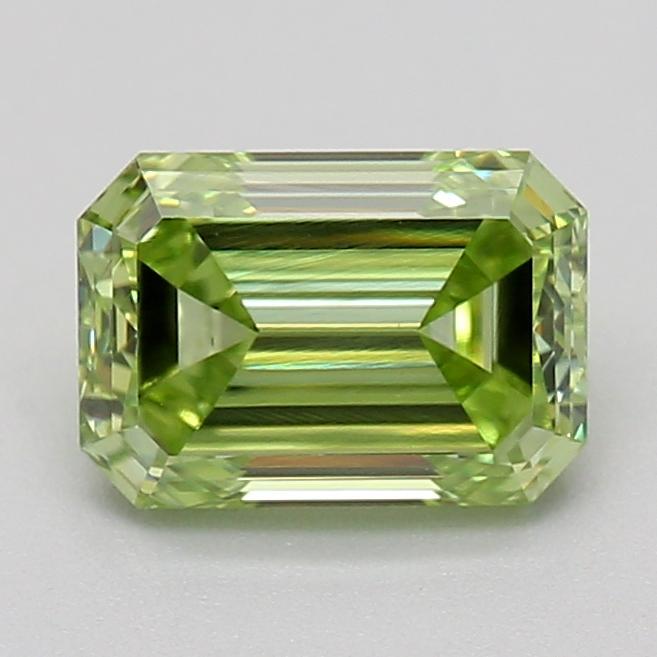 0.70 Ct. Fancy Vivid  Green Emerald Lab Grown Diamond