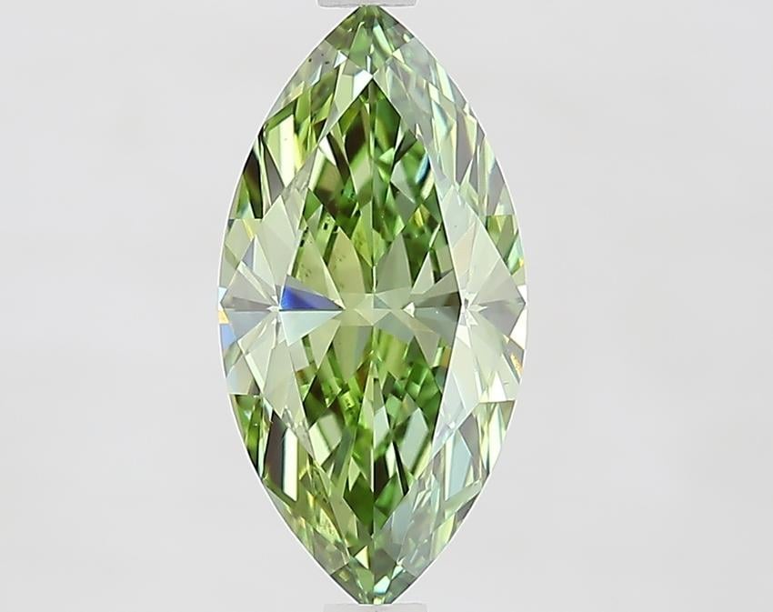 2.02 Ct. Fancy Vivid Green Marquise Lab Grown Diamond