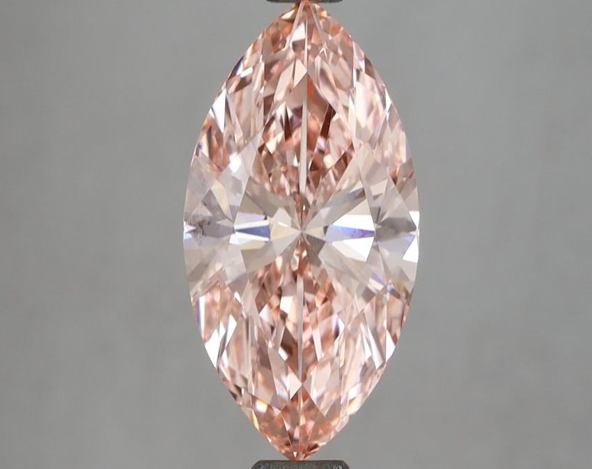 2.58 Ct. Fancy Vivid Pink Marquise Lab Grown Diamond