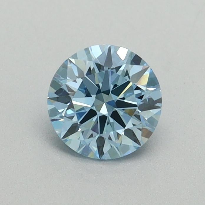 0.53 Ct. Fancy Vivid Blue Round Lab Grown Diamond