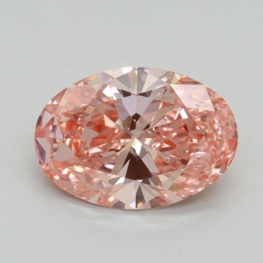 1.30 Ct. Fancy Vivid Pink Oval Lab Grown Diamond