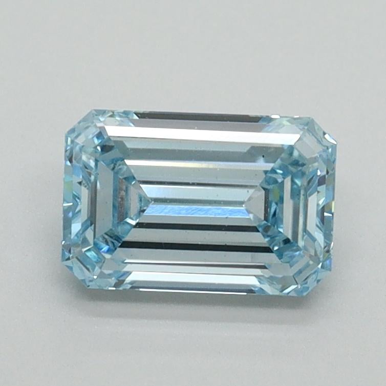 1.02 Ct. Fancy Intense Blue Emerald Lab Grown Diamond