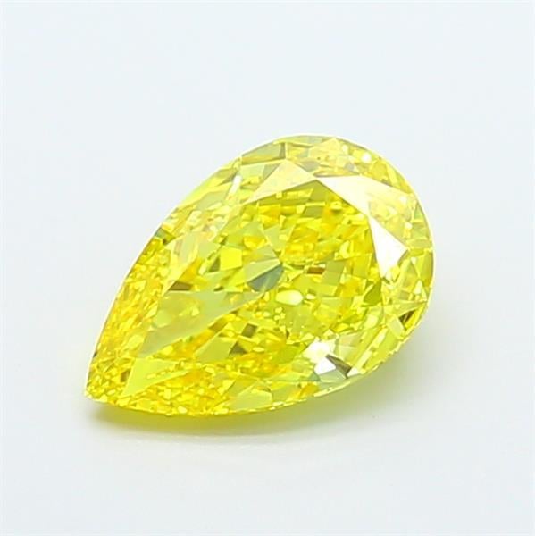 1.75 Ct. Fancy Vivid  Yellow Pear Lab Grown Diamond