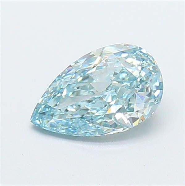 1.07 Ct. Fancy Intense  Blue Pear Lab Grown Diamond