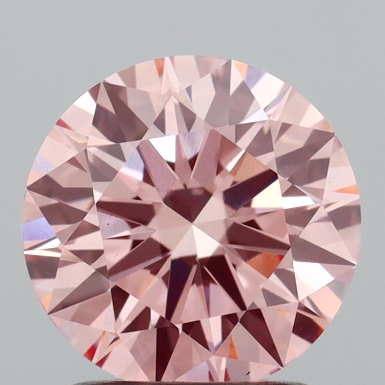 1.59 Ct. Fancy Intense  Pink Round Lab Grown Diamond