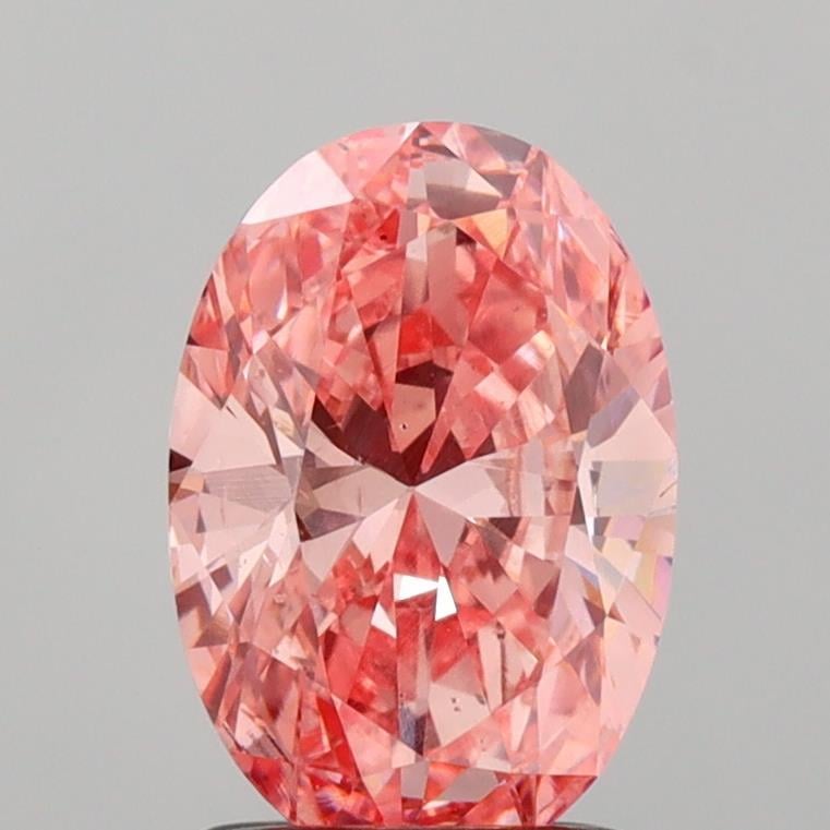 1.44 Ct. Fancy Vivid  Pink Oval Lab Grown Diamond