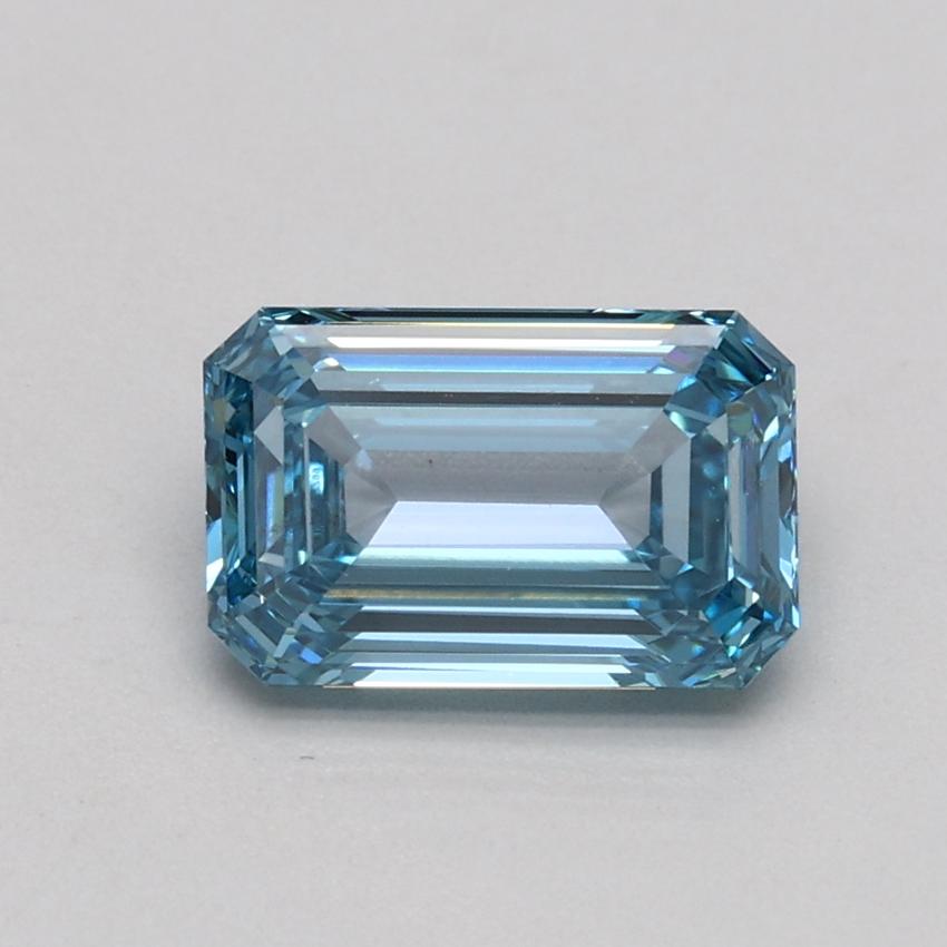 1.02 Ct. Fancy Intense Blue Emerald Lab Grown Diamond