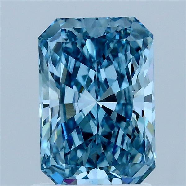 1.50 Ct. Fancy Vivid Blue Radiant Lab Grown Diamond