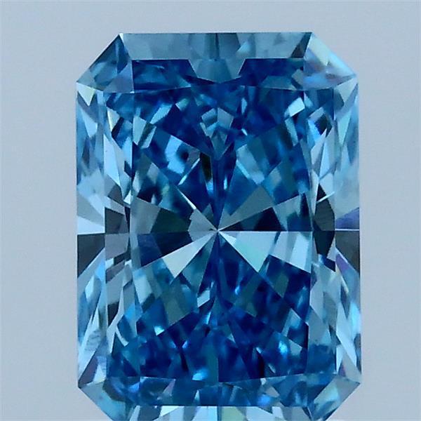1.52 Ct. Fancy Vivid Blue Radiant Lab Grown Diamond