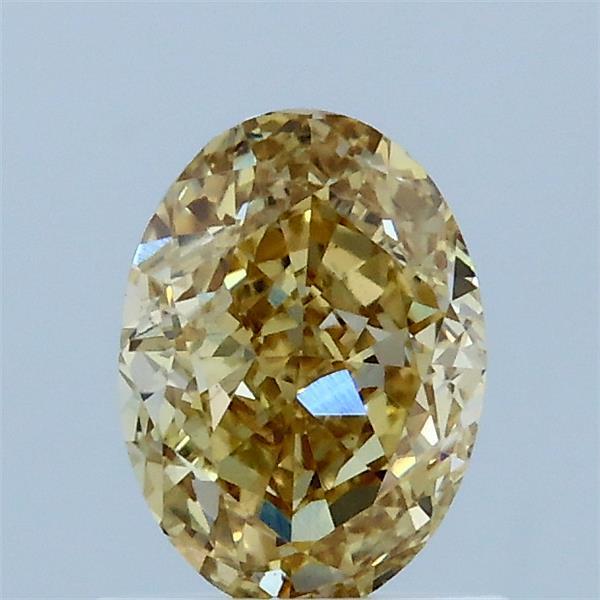 1.00 Ct. Fancy Intense Yellow Oval Lab Grown Diamond
