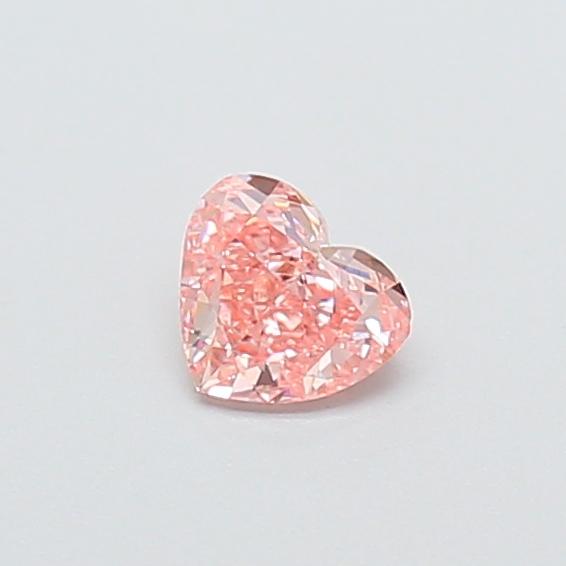 0.46 Ct. Fancy Vivid  Pink Heart Lab Grown Diamond