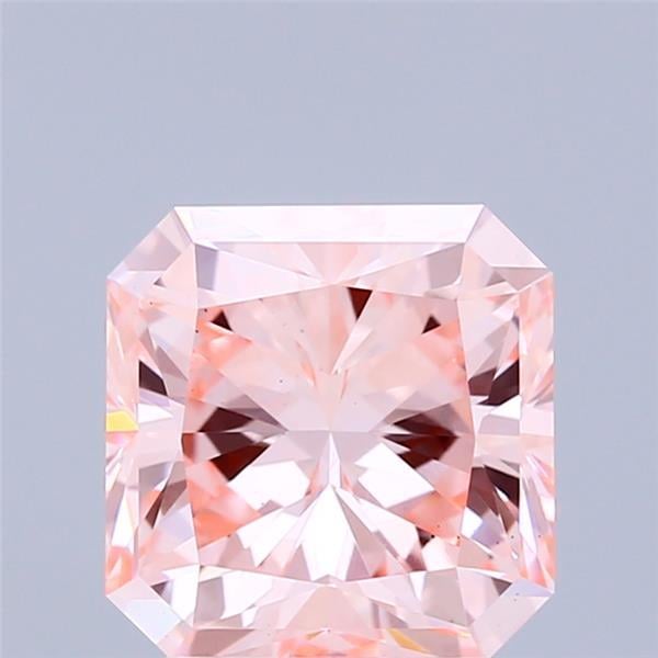 3.03 Ct. Fancy Intense Pink Radiant Lab Grown Diamond