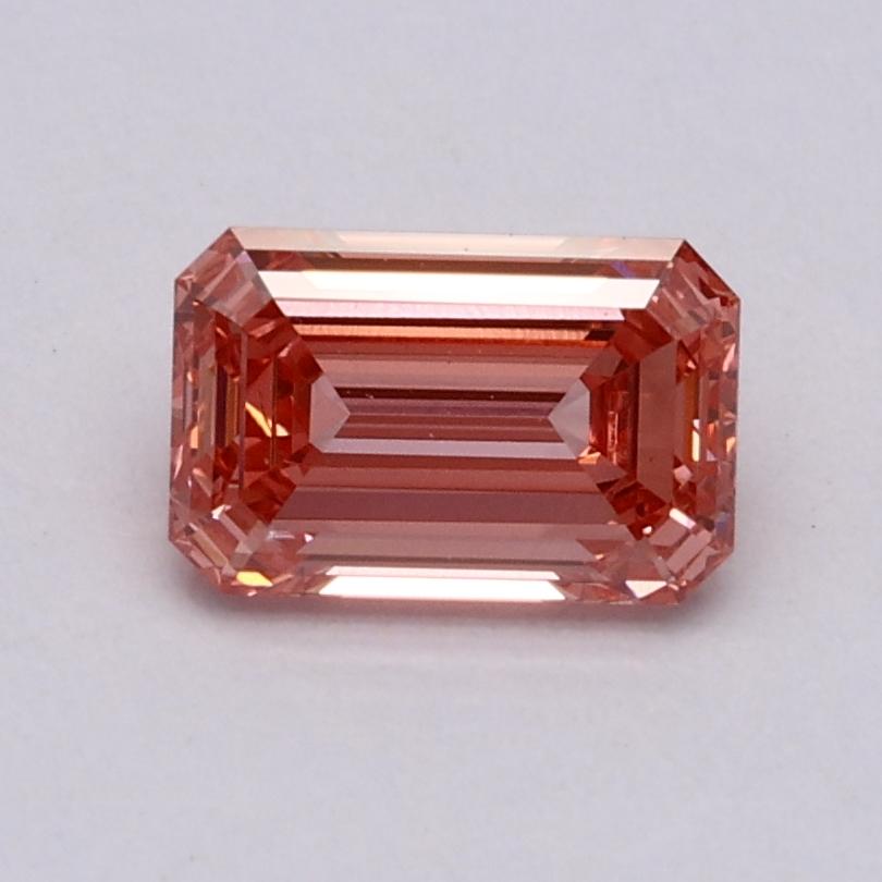 0.71 Ct. Fancy Vivid Pink Emerald Lab Grown Diamond