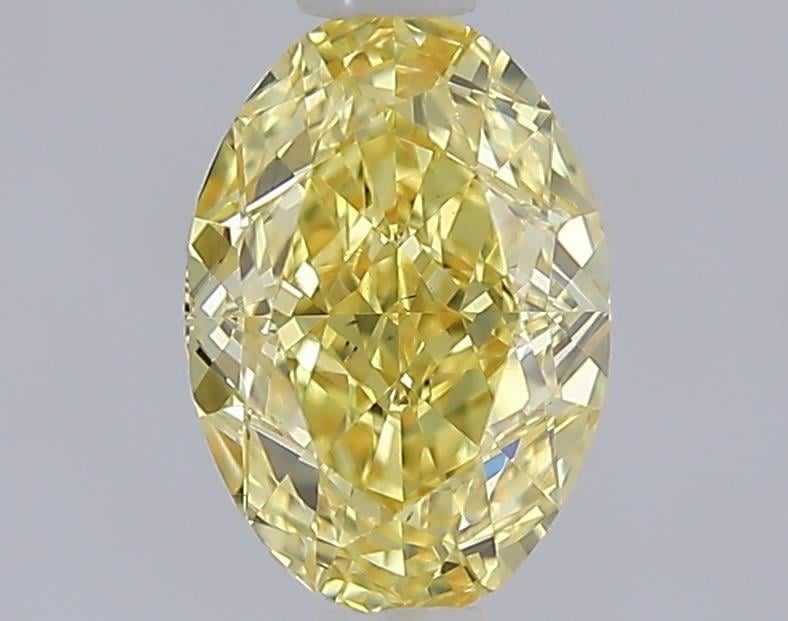 1.09 Ct. Fancy Vivid Yellow Yellow Oval Lab Grown Diamond