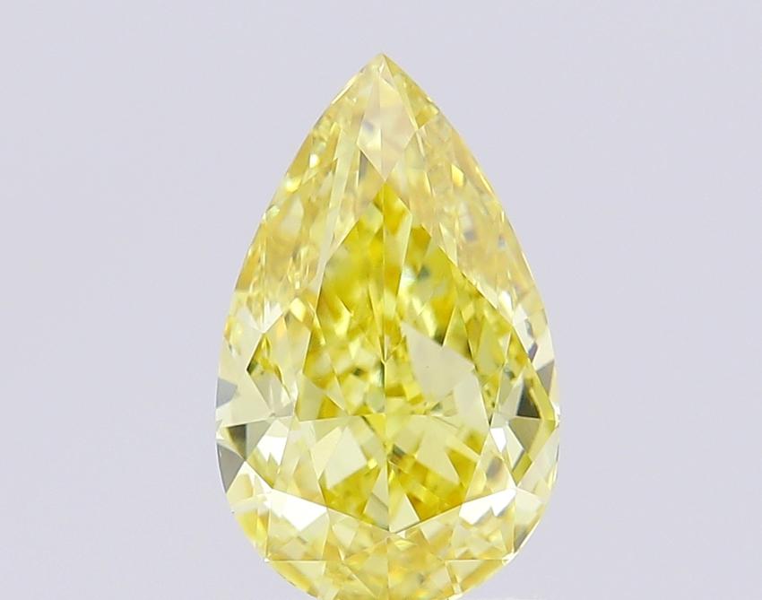 1.93 Ct. Fancy Intense Yellow Pear Lab Grown Diamond