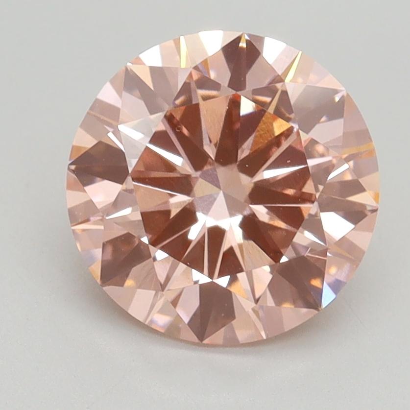 2.21 Ct. Fancy Intense Pink Round Lab Grown Diamond