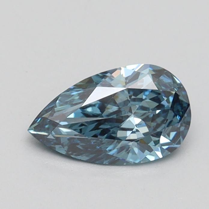 0.54 Ct. Fancy Vivid Blue Pear Lab Grown Diamond