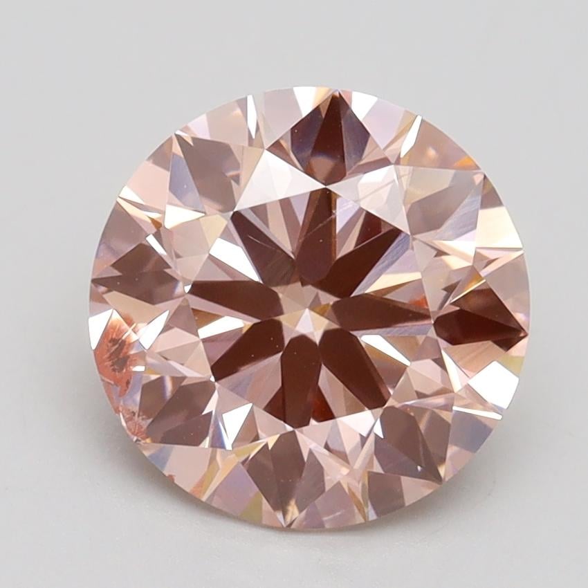 2.50 Ct. Fancy Intense Pink Round Lab Grown Diamond