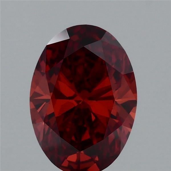 0.99 Ct. Fancy Deep  Orange Oval Lab Grown Diamond