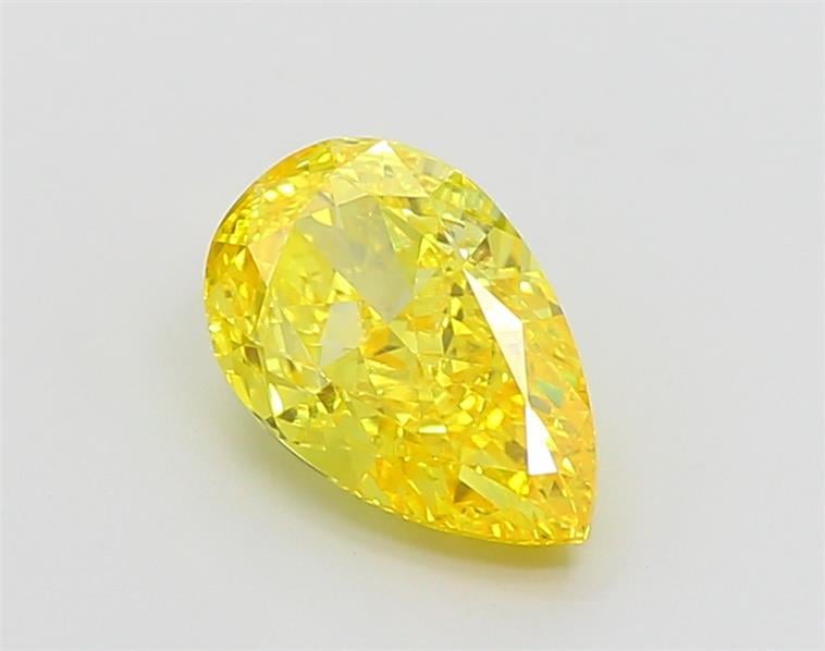 1.79 Ct. Fancy Vivid  Yellow Pear Lab Grown Diamond