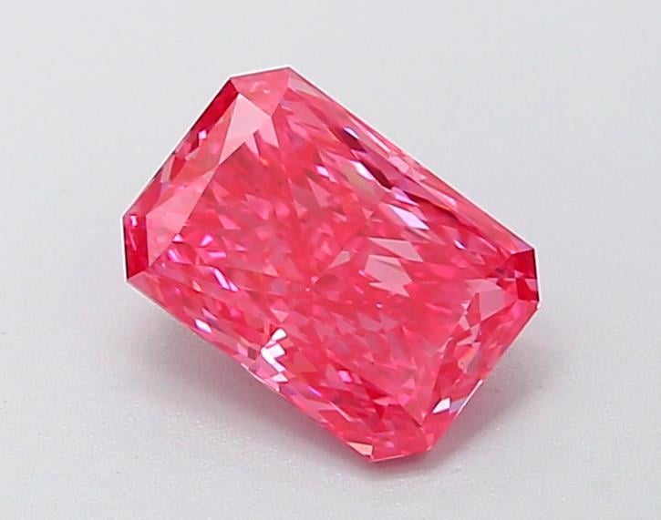 1.13 Ct. Fancy Vivid  Pink Radiant Lab Grown Diamond